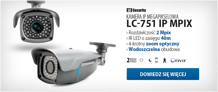 LC-751 IP Mpix : Kamery zintegrowane IP : LC-751 IP Mpix