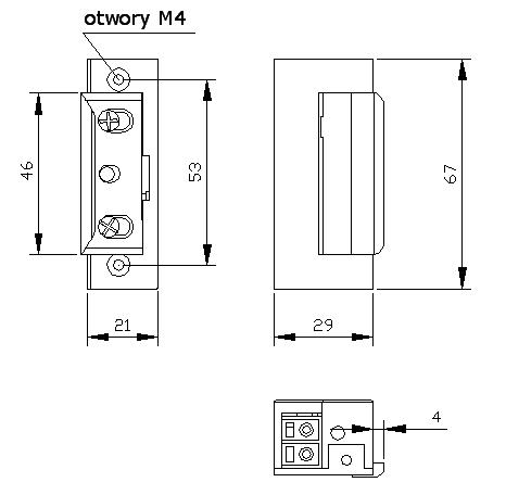 LC-R4-12.13 zasilanie DC - Elektrozaczepy