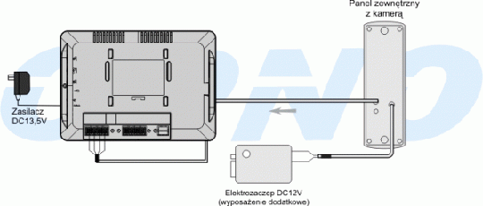 Zestaw wideodomofonowy OR-VID-YT-1007/B ORNO
