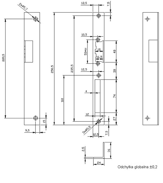 LC-SKP(L)250-M ktowy dugi szyld malowany - Szyldy i kasety do zaczepw