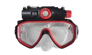 Kamera podwodna z mask do nurkowania