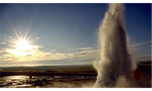 Kamera Islandia - Geysir